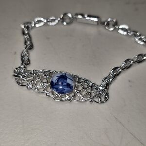 Silver Tone Bracelet From Holland with Windmill 22
